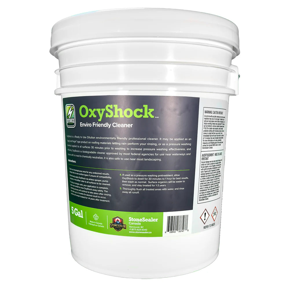 OxyShock MAX Non-Bleach Organics Cleaner | 10:1 Concentrate | 5 Gallon